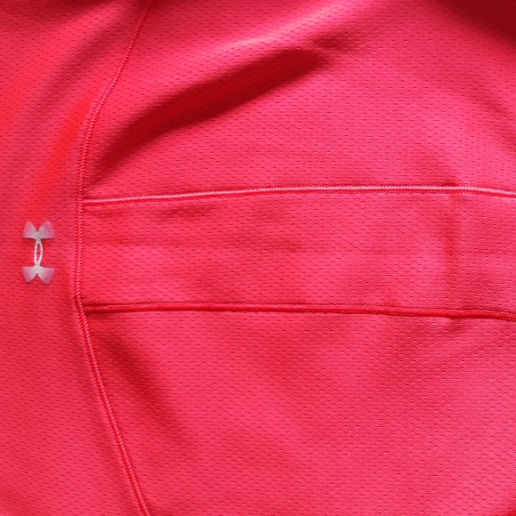 Under Armour Medium Fitted Coldgear Neon Pink Long Sleeve Athletic Top - Picture 13 of 14